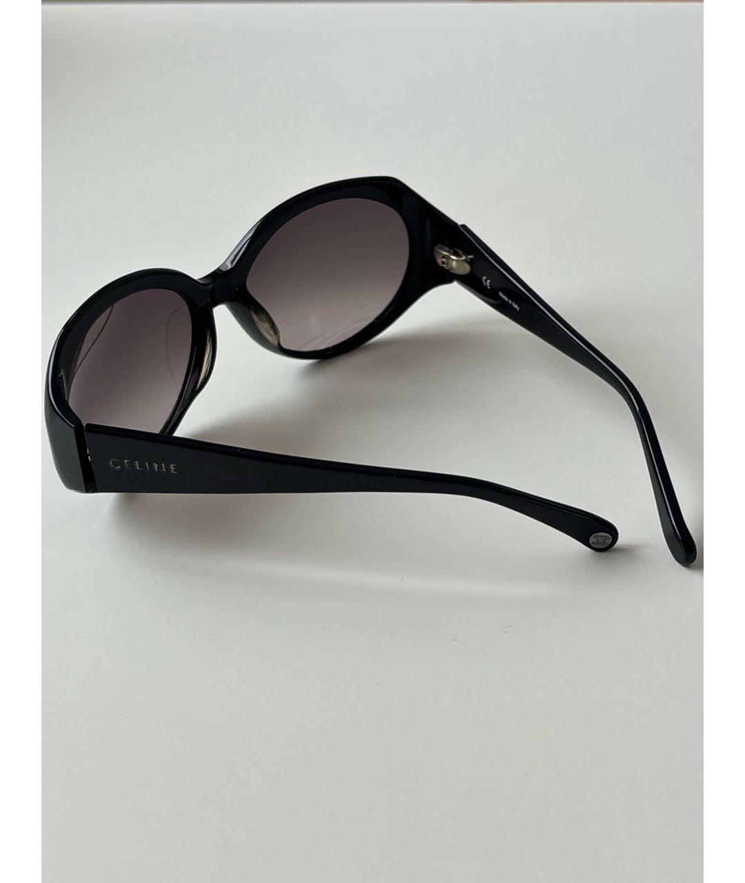 CELINE Черные пластиковые солнцезащитные очки, фото 6