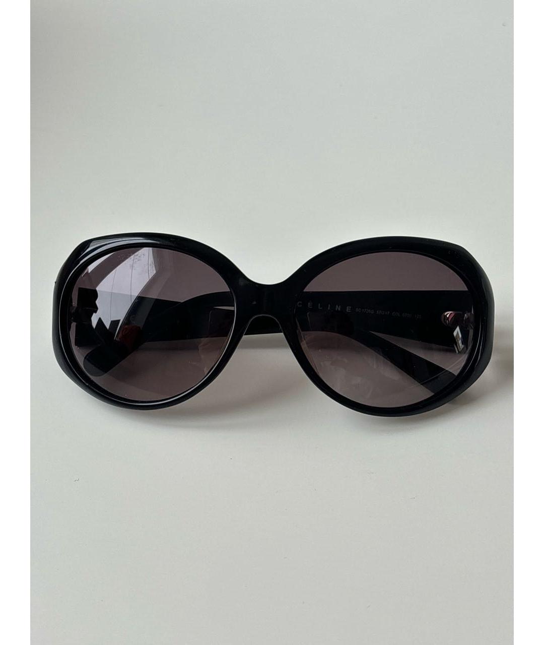 CELINE Черные пластиковые солнцезащитные очки, фото 7