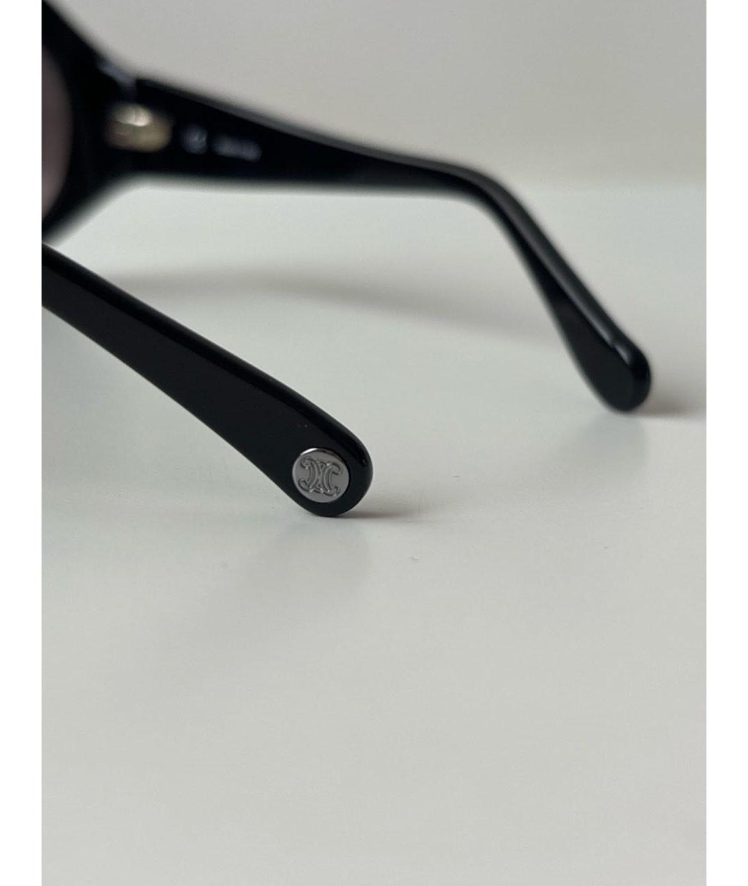 CELINE Черные пластиковые солнцезащитные очки, фото 4