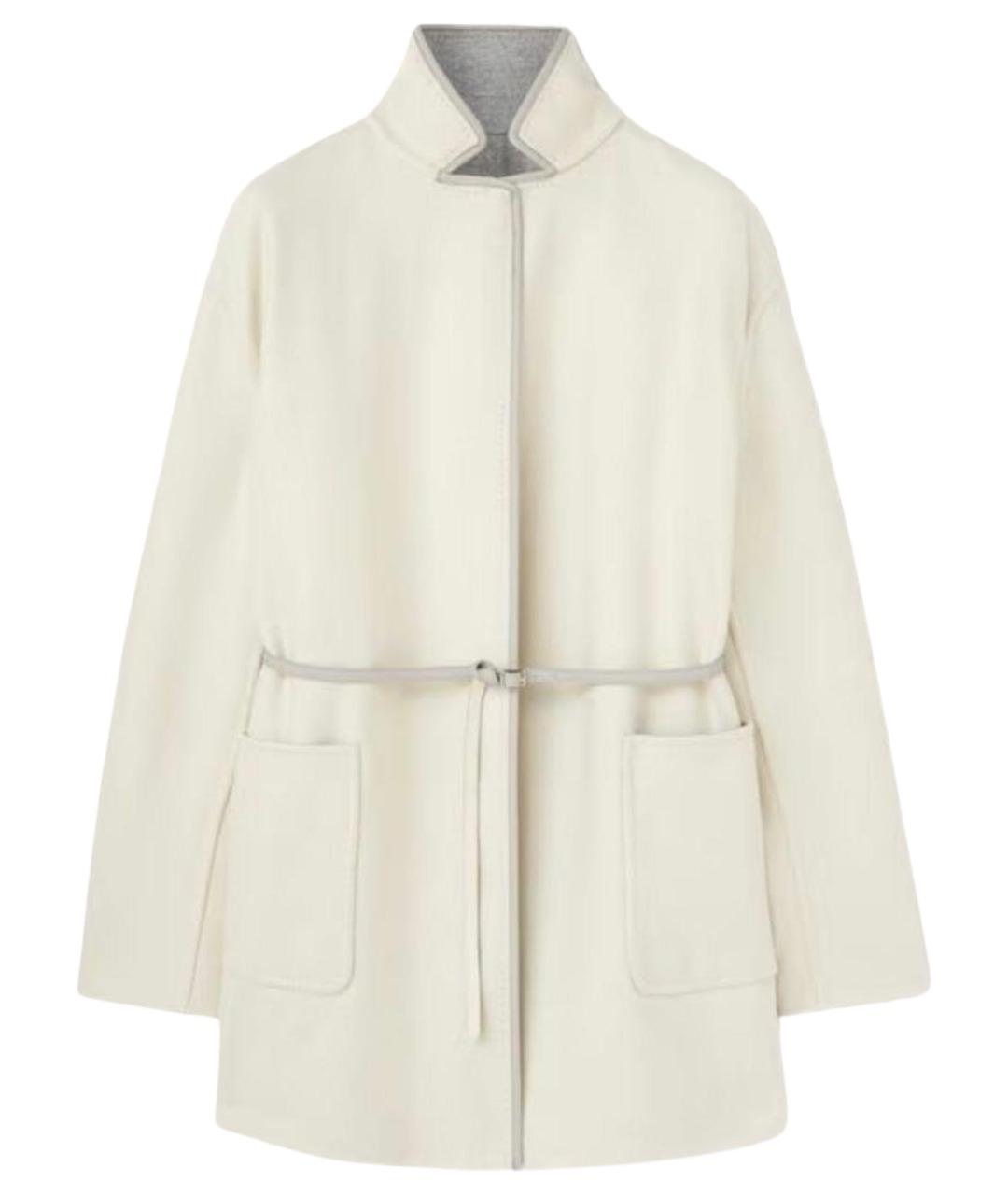LORO PIANA Белое кашемировое пальто, фото 1