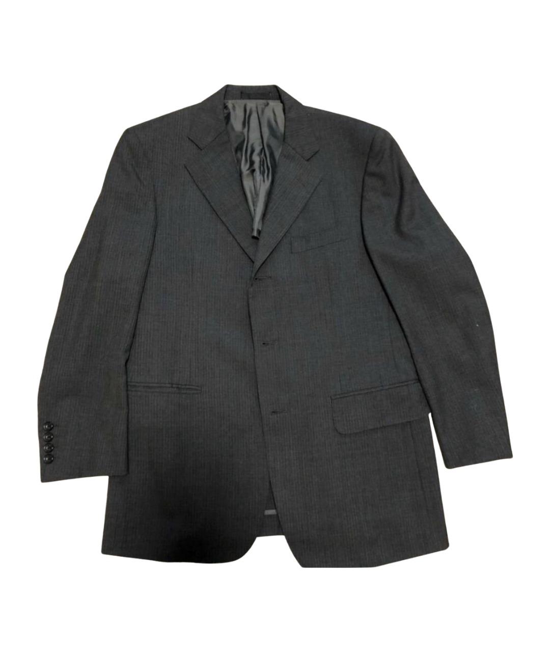 BURBERRY Серый шерстяной жакет/пиджак, фото 1