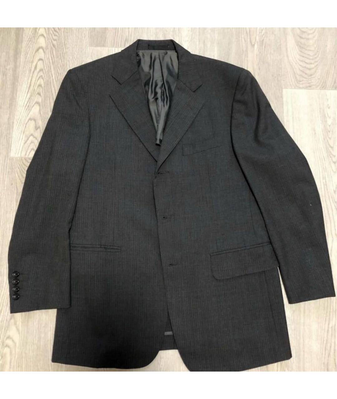 BURBERRY Серый шерстяной жакет/пиджак, фото 6