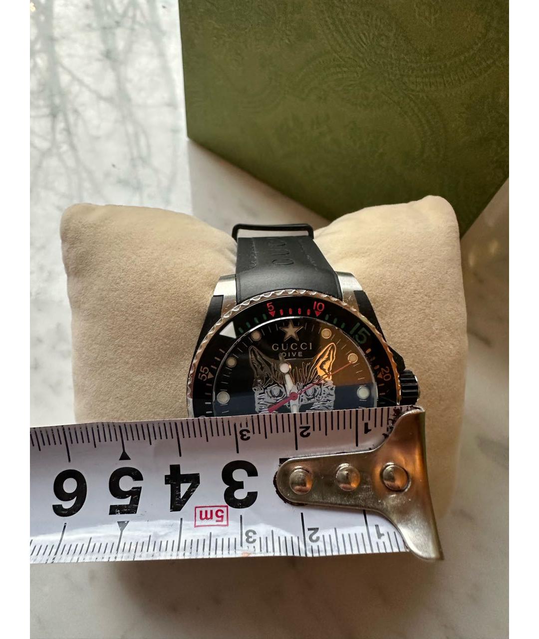 GUCCI Черные часы, фото 5