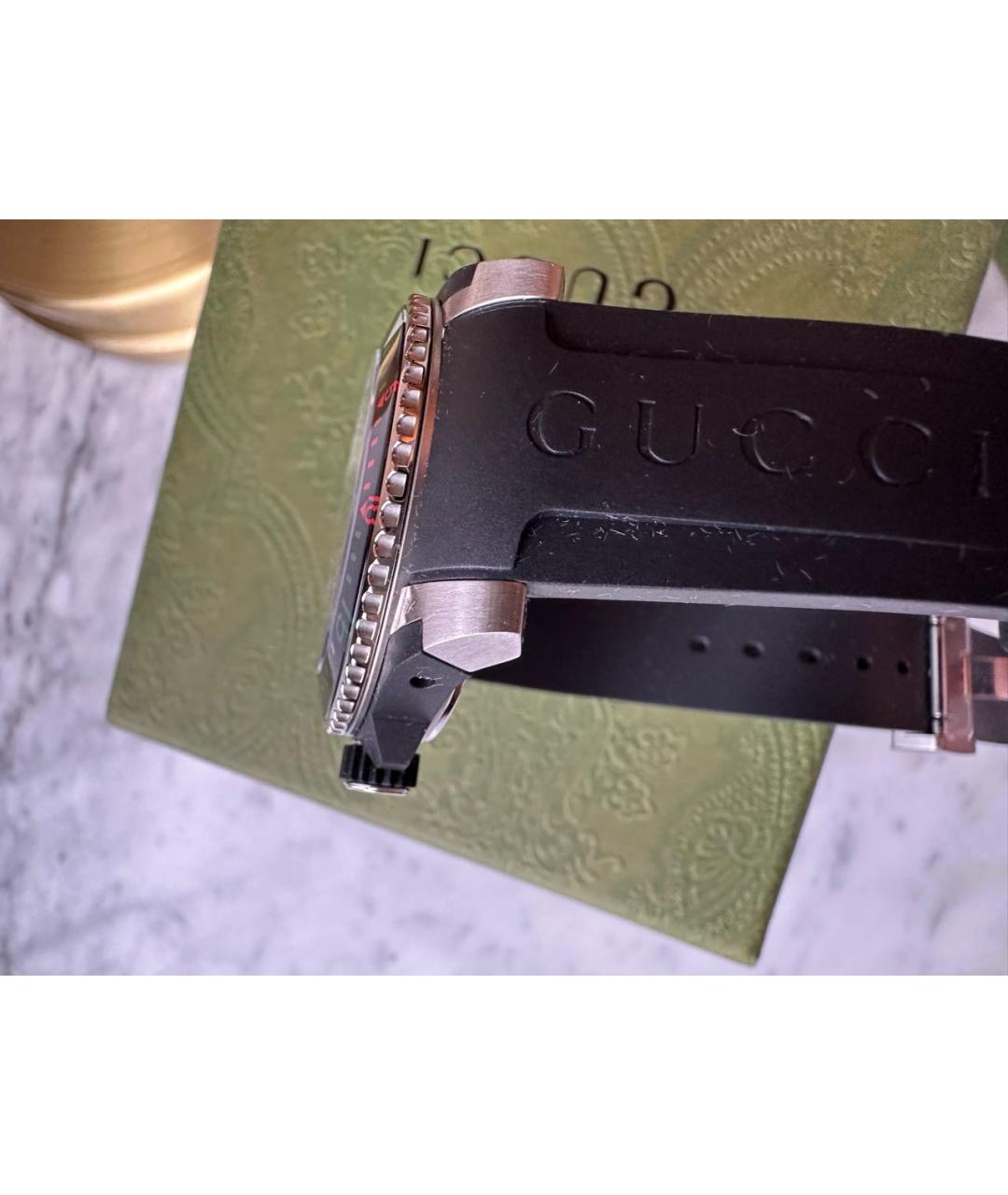 GUCCI Черные часы, фото 6