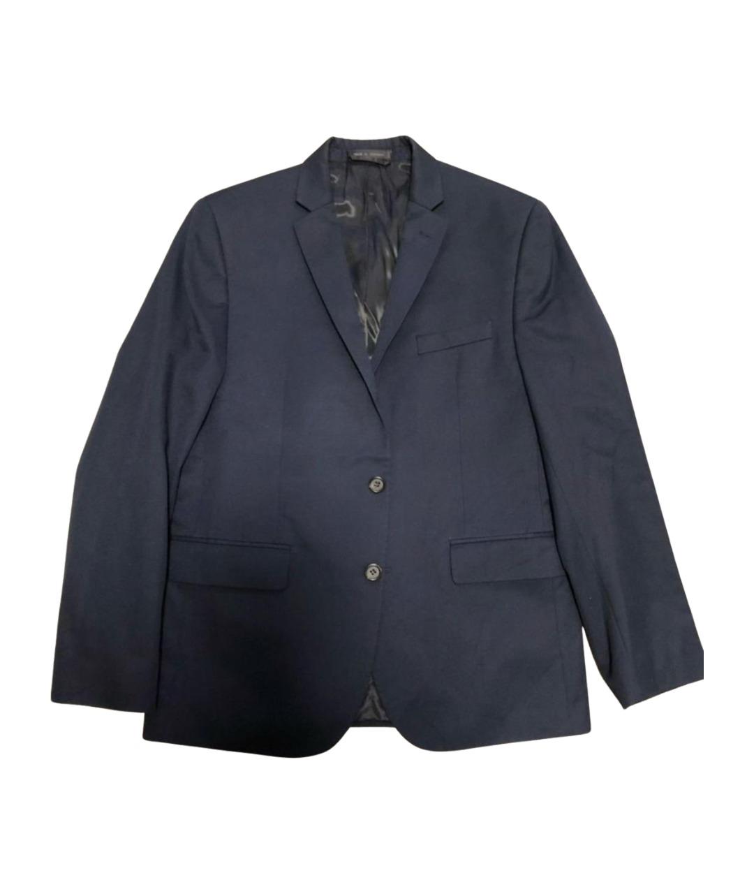 RALPH LAUREN Темно-синий шерстяной пиджак, фото 1