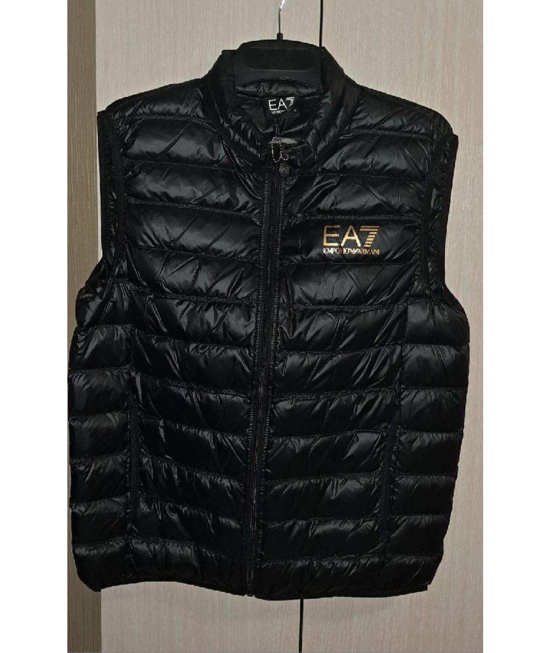 EA7 Черный полиамидовый жилет, фото 6