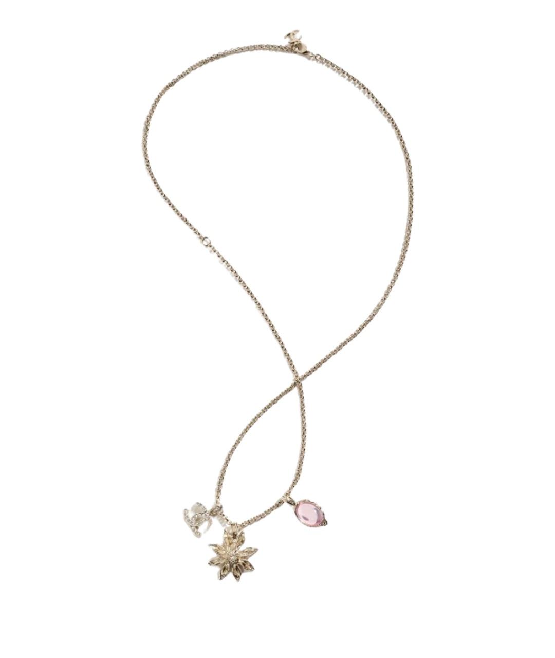 CHANEL Золотое металлическое колье, фото 1