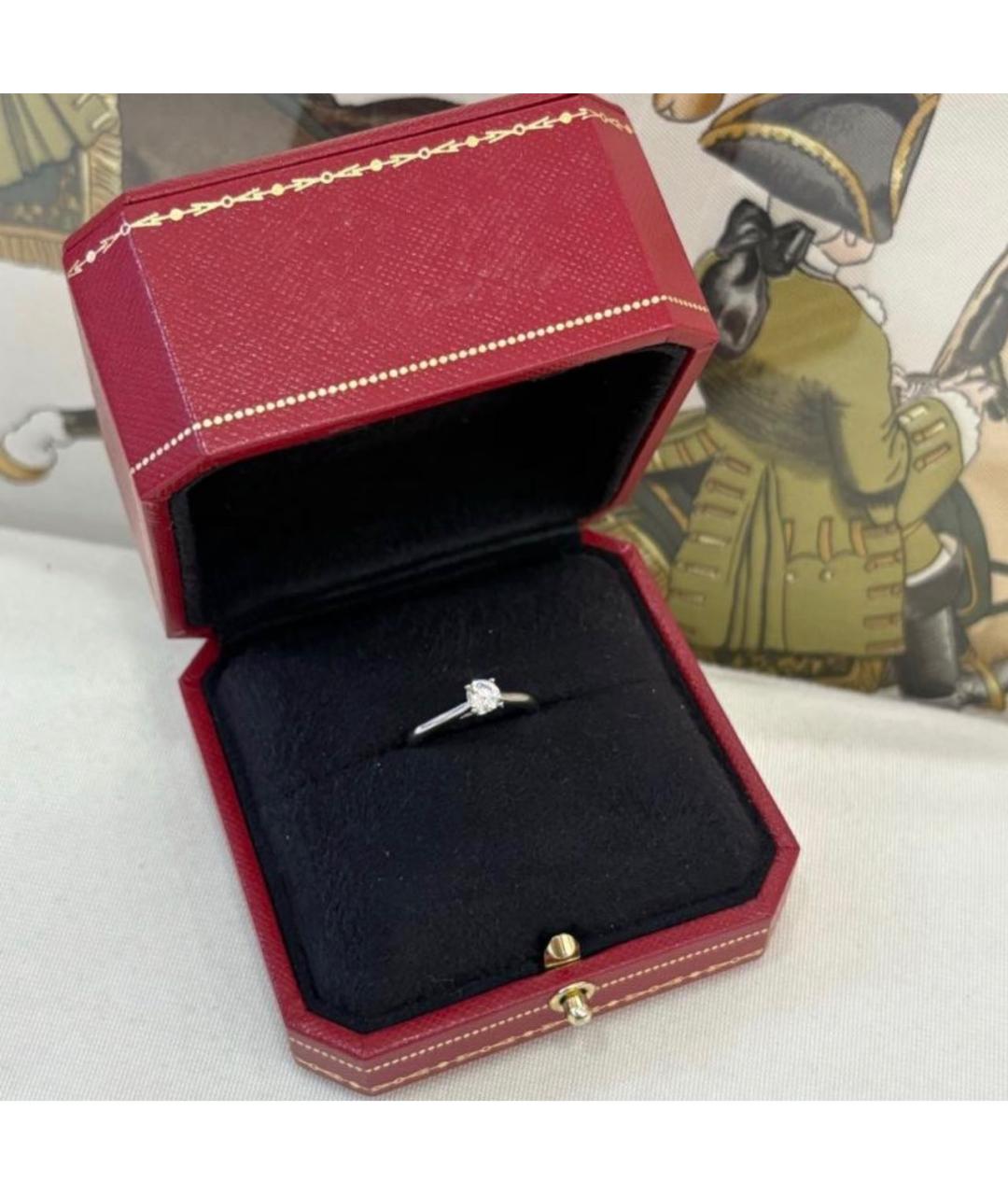 CARTIER Серебряное платиновое кольцо, фото 5