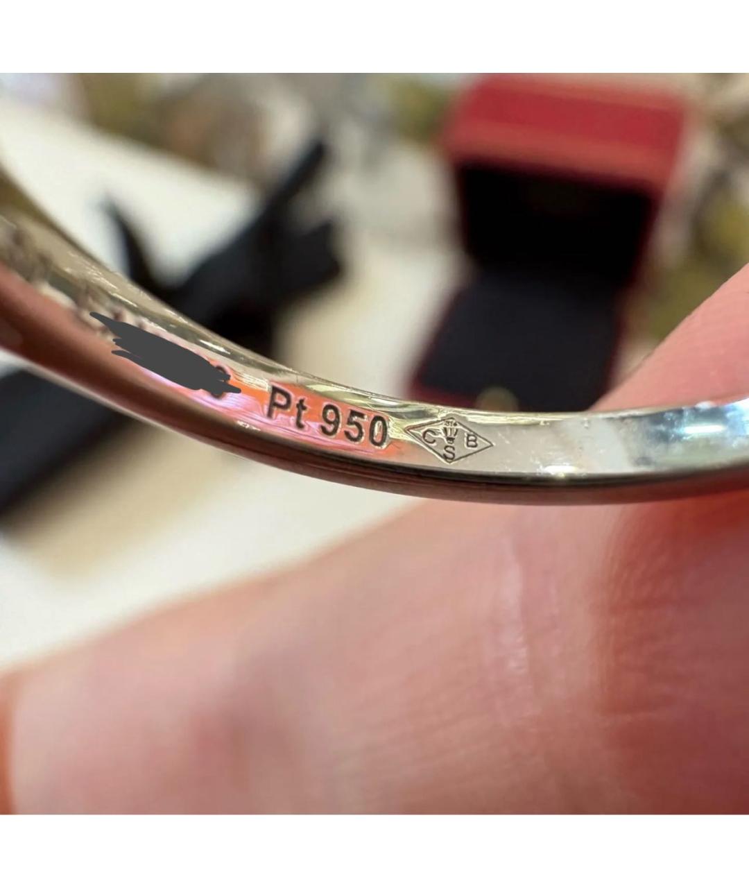 CARTIER Серебряное платиновое кольцо, фото 3