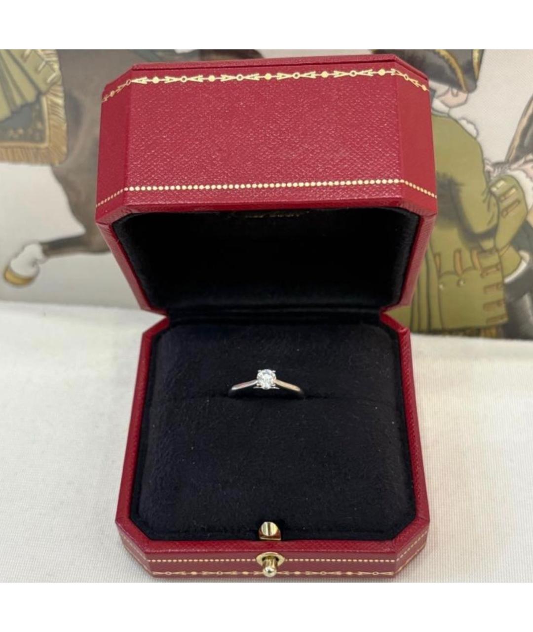 CARTIER Серебряное платиновое кольцо, фото 2