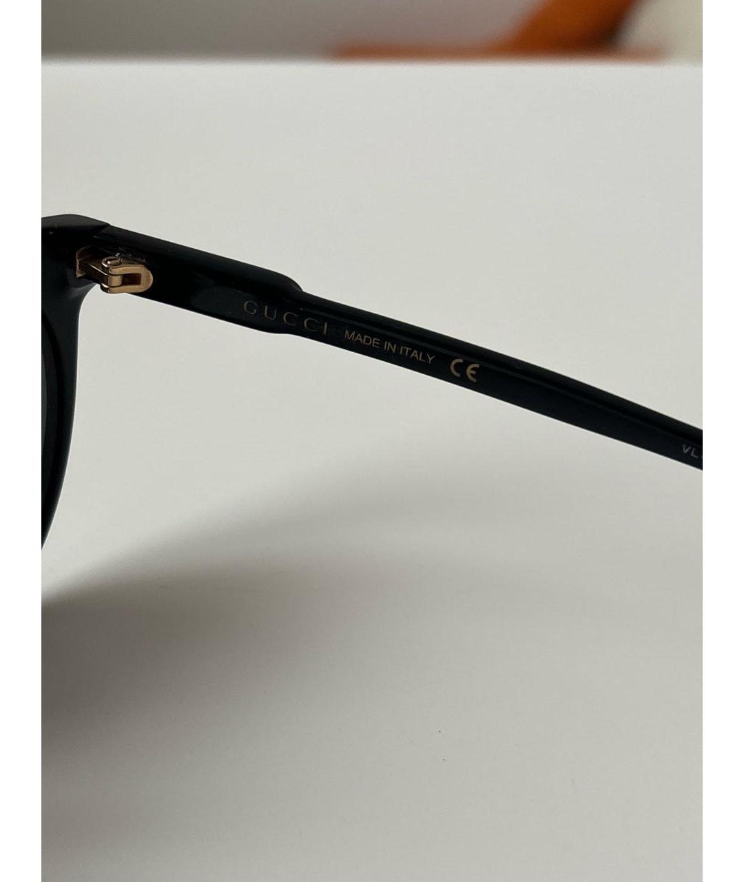 GUCCI Черные пластиковые солнцезащитные очки, фото 5