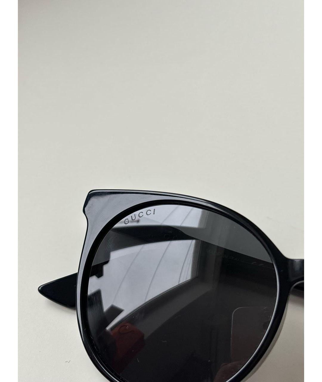 GUCCI Черные пластиковые солнцезащитные очки, фото 4