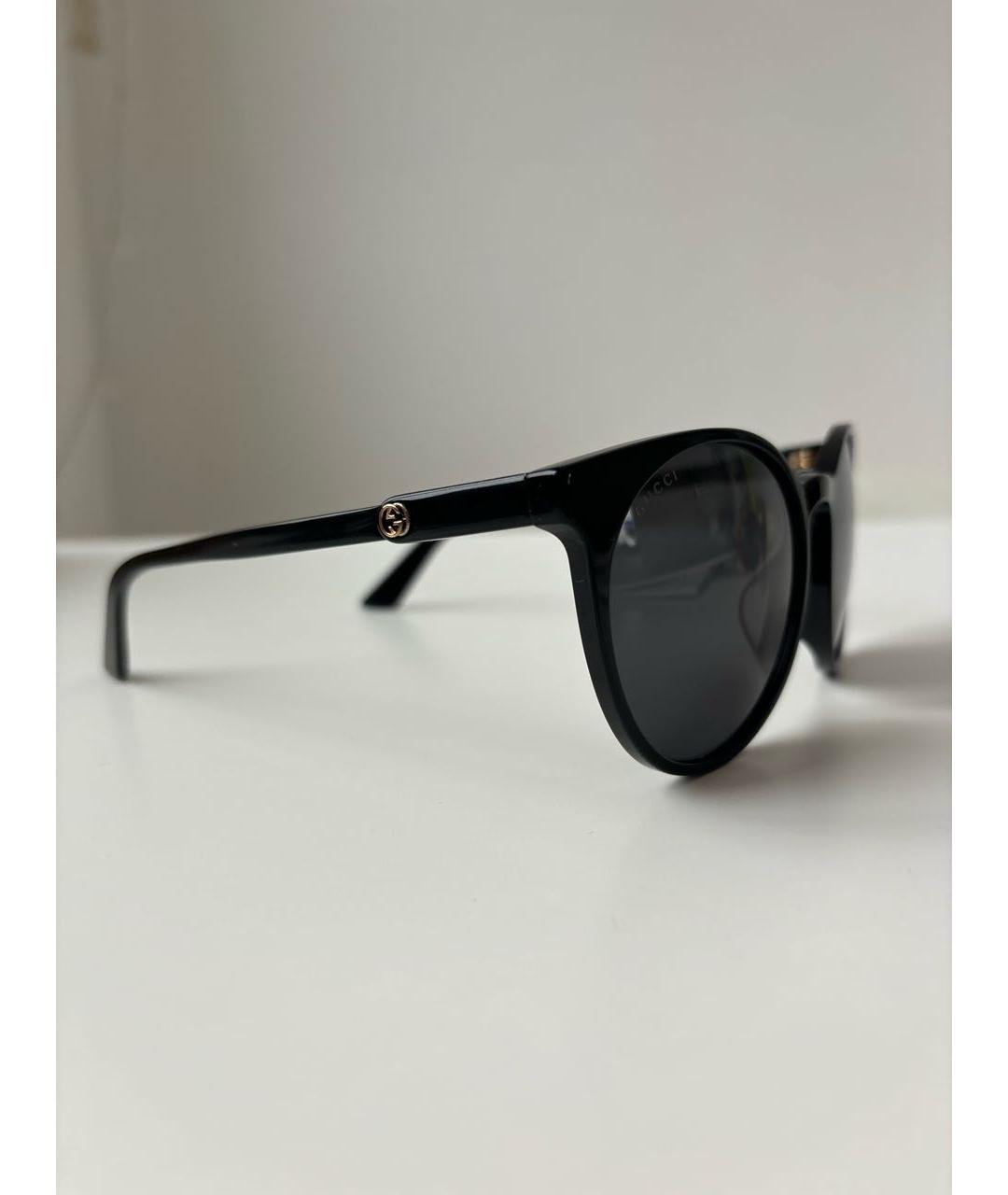GUCCI Черные пластиковые солнцезащитные очки, фото 2