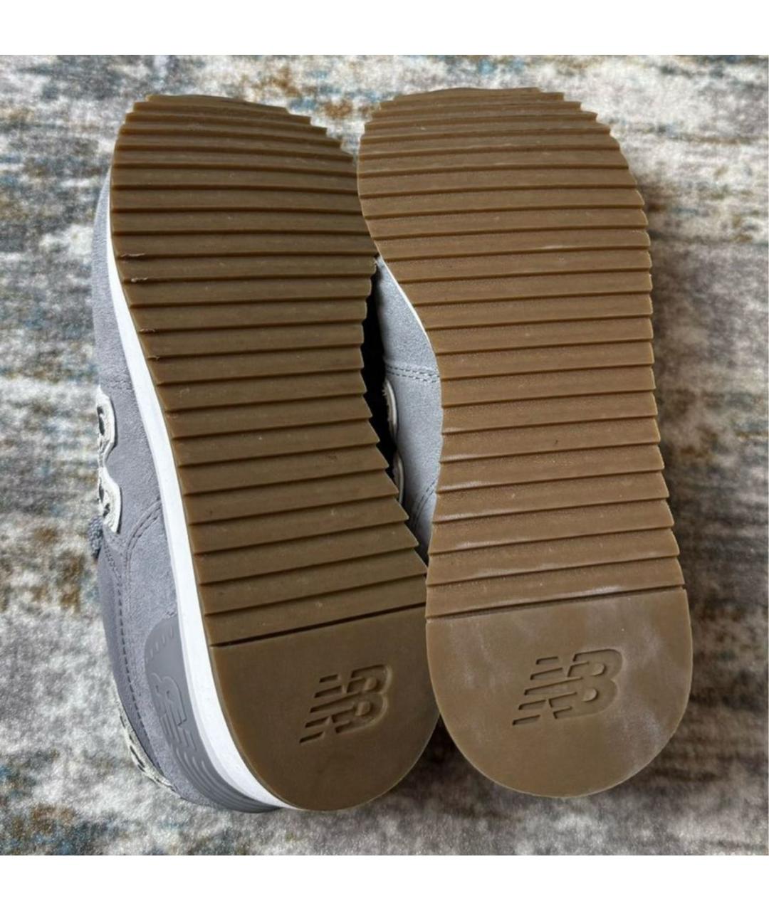 NEW BALANCE Серые замшевые кроссовки, фото 6