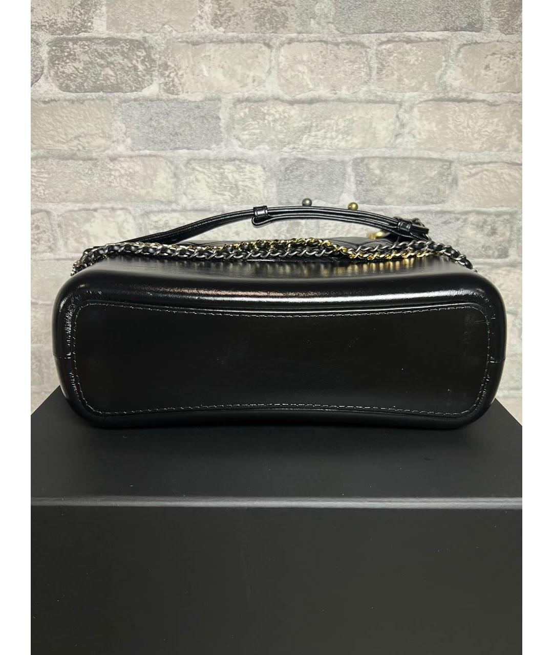 CHANEL Черная кожаная сумка через плечо, фото 6
