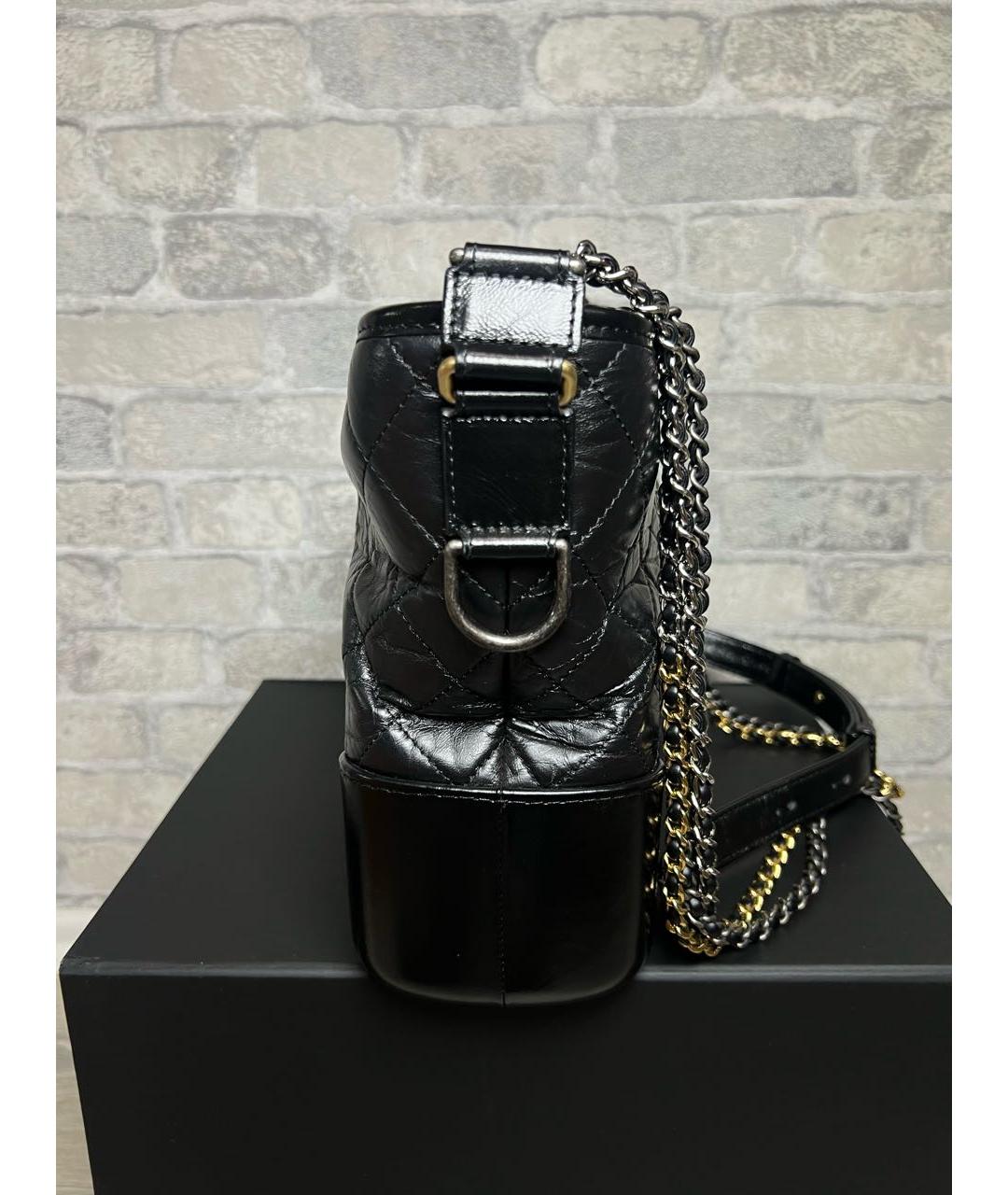CHANEL Черная кожаная сумка через плечо, фото 5