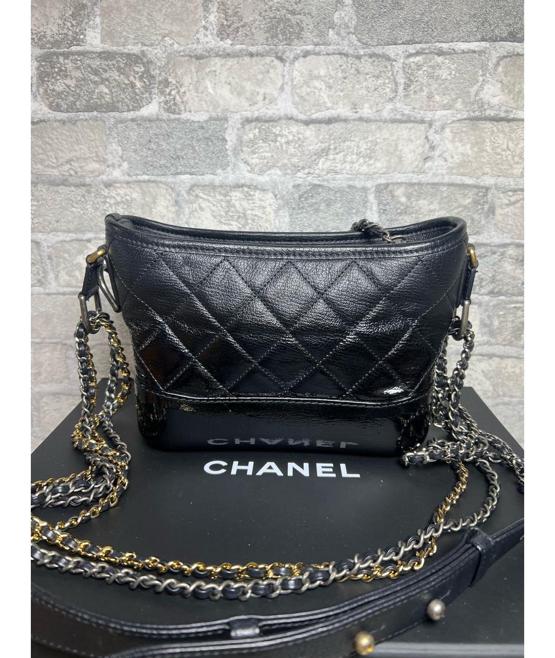 CHANEL Черная кожаная сумка через плечо, фото 4