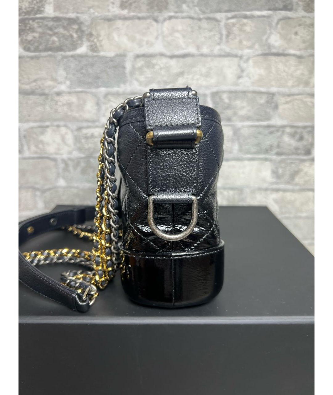 CHANEL Черная кожаная сумка через плечо, фото 5