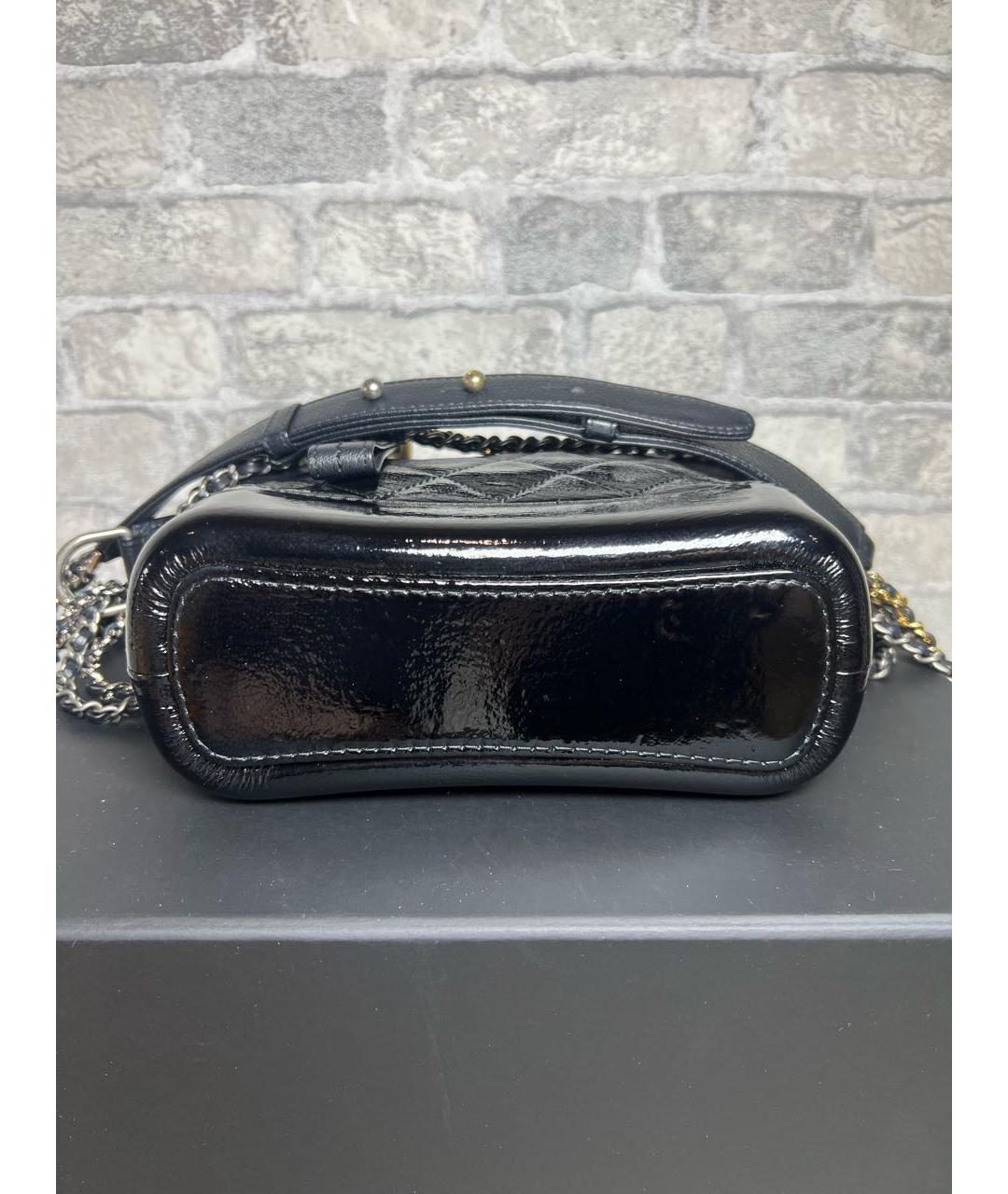 CHANEL Черная кожаная сумка через плечо, фото 6