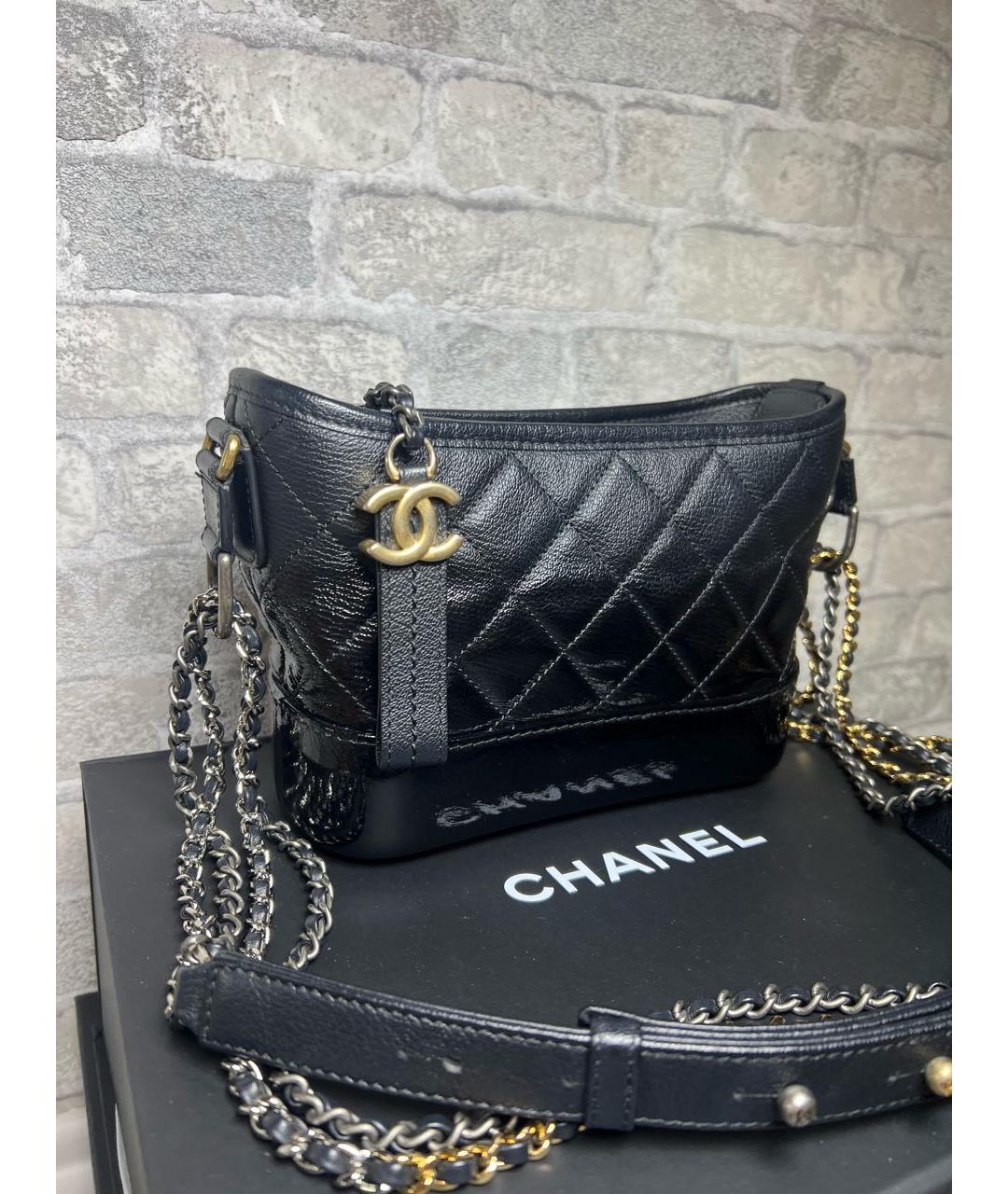 CHANEL Черная кожаная сумка через плечо, фото 2