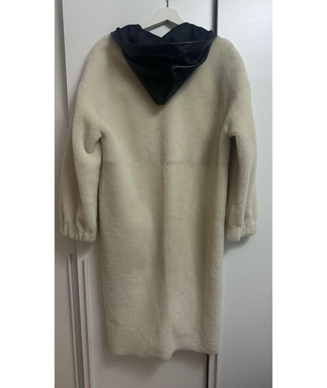 INES & MARECHAL Белая меховая дубленка, фото 2