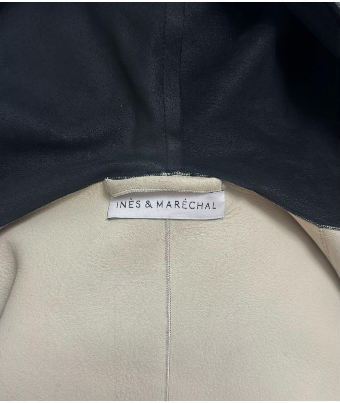 INES & MARECHAL Белая меховая дубленка, фото 3