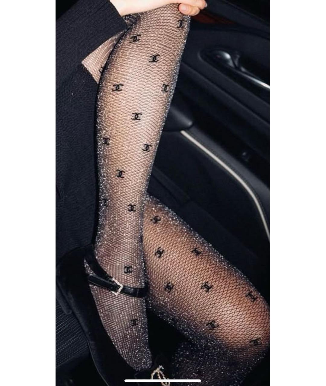 CHANEL Черные носки, чулки и колготы, фото 4