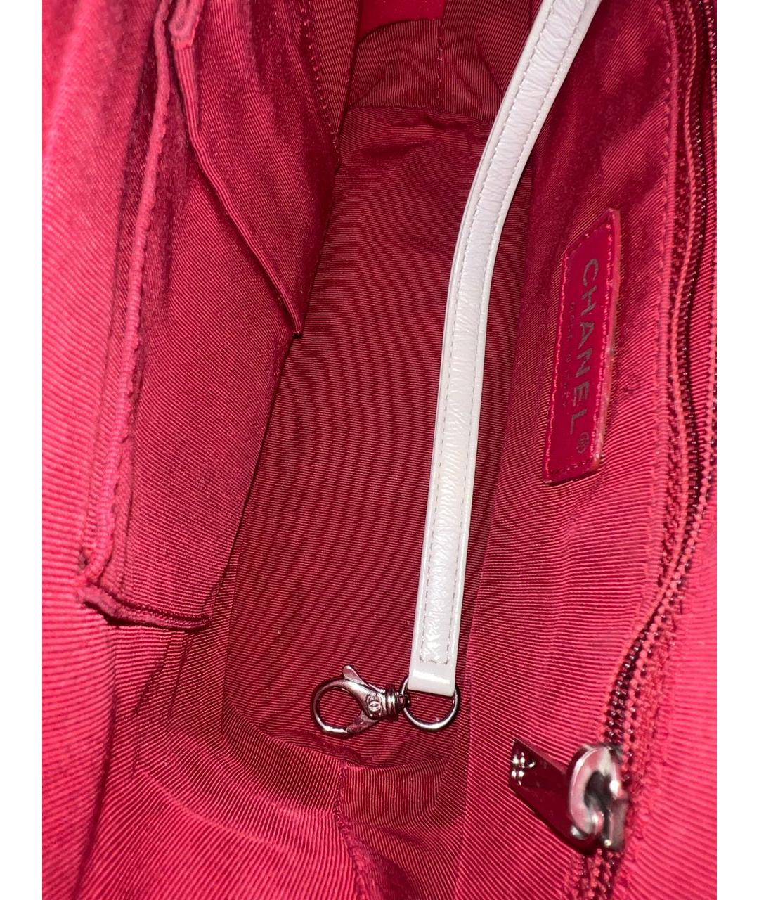 CHANEL Белая кожаная сумка через плечо, фото 8