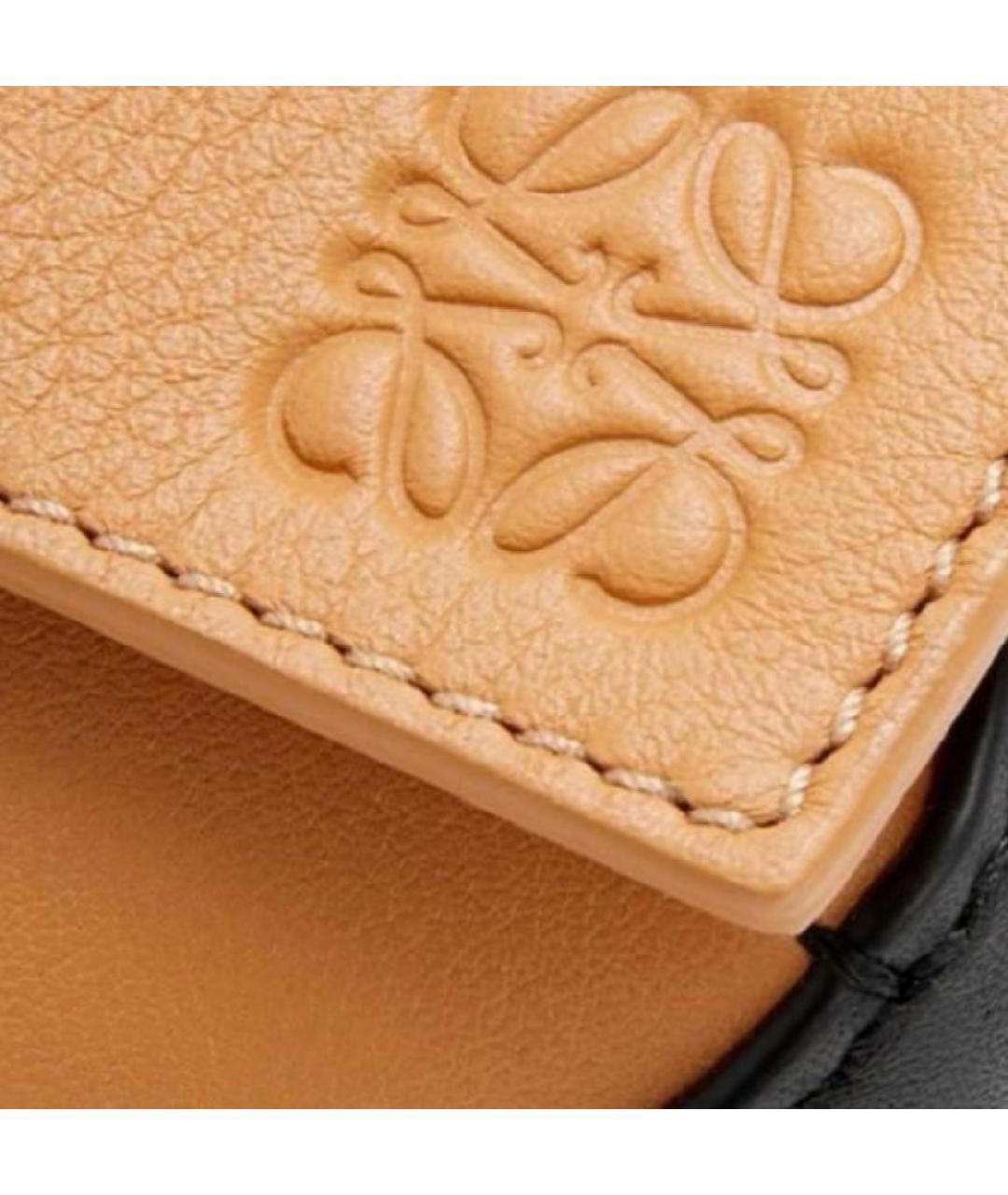 LOEWE Оранжевая кожаная сумка через плечо, фото 3