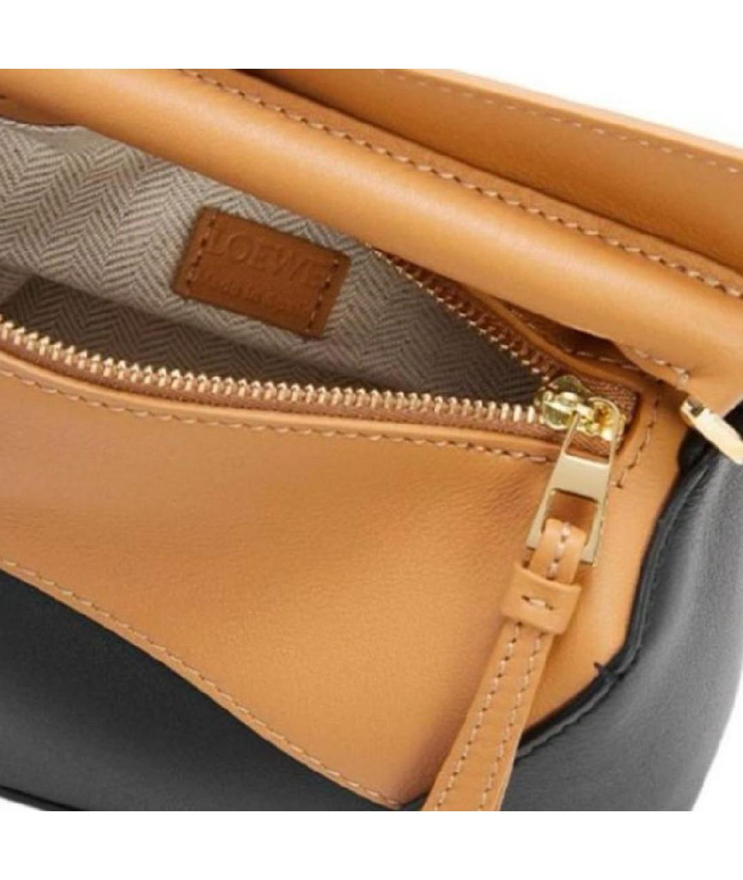 LOEWE Оранжевая кожаная сумка через плечо, фото 2