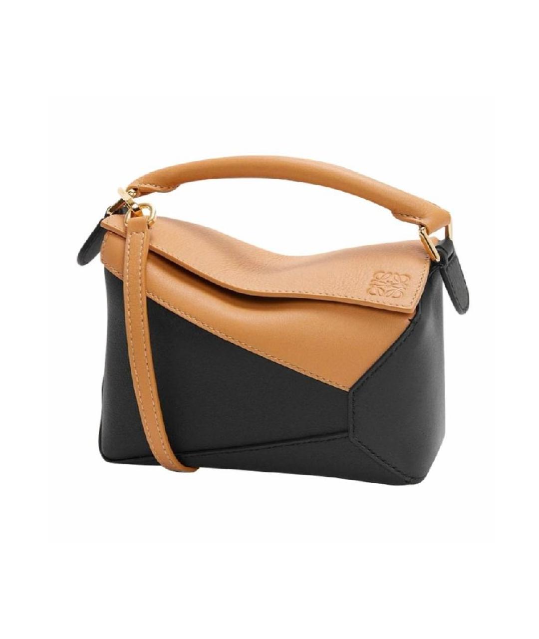 LOEWE Оранжевая кожаная сумка через плечо, фото 4