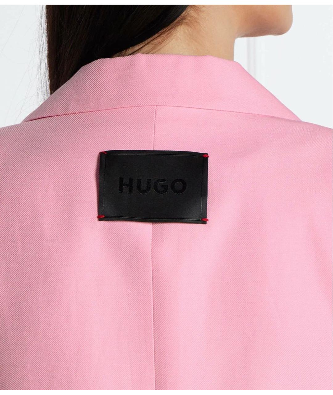 HUGO Розовый полиэстеровый костюм с брюками, фото 7
