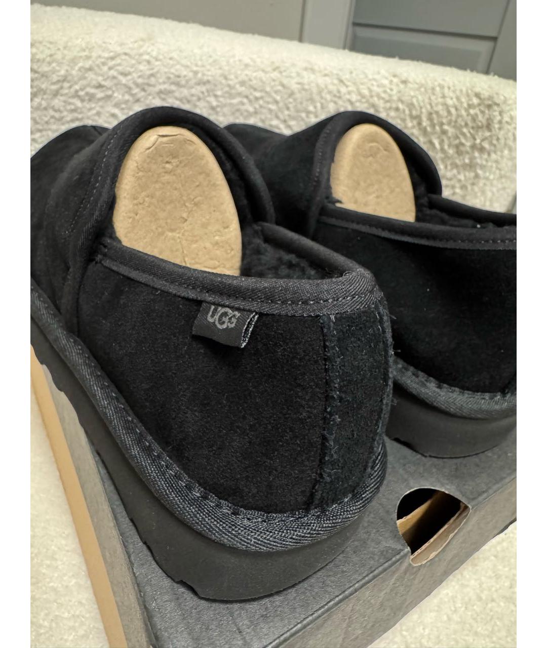 UGG AUSTRALIA Черные нубуковые ботинки, фото 3
