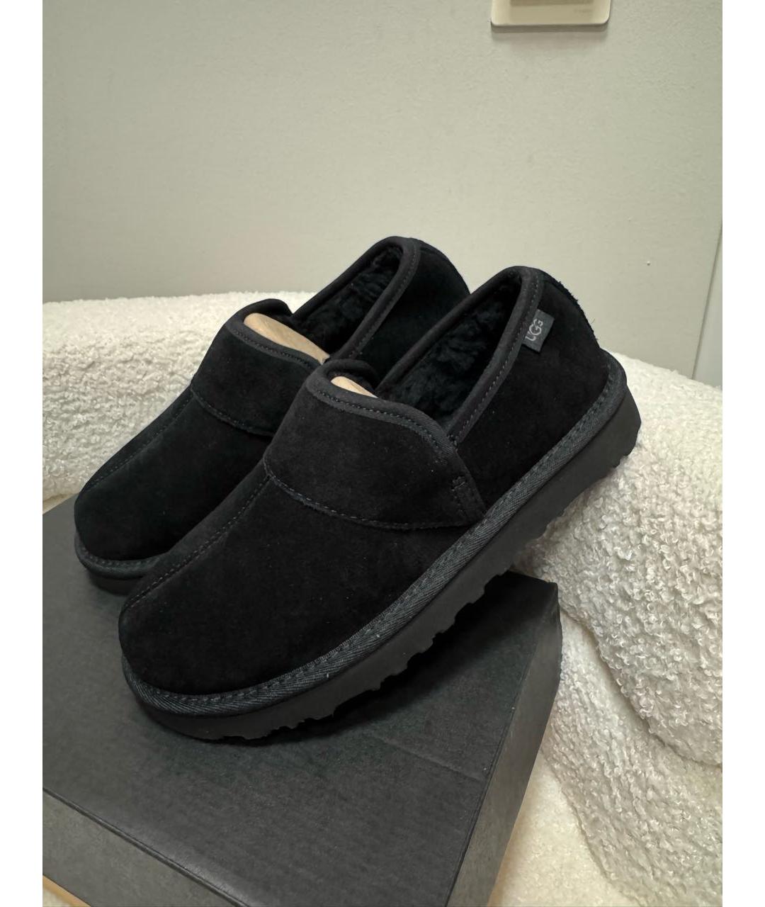 UGG AUSTRALIA Черные нубуковые ботинки, фото 2