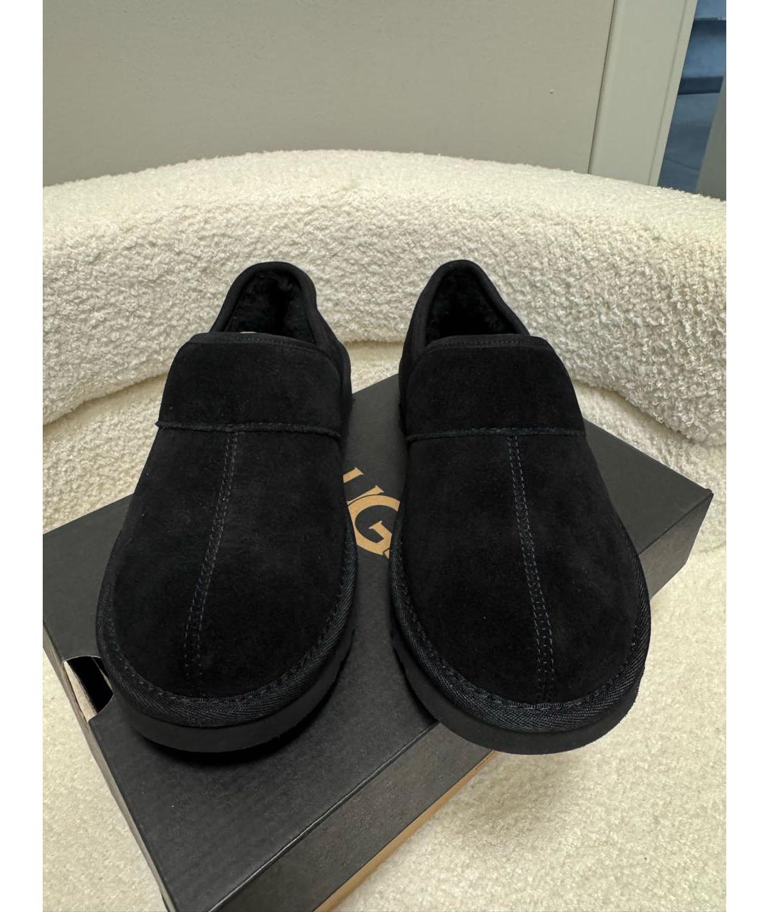 UGG AUSTRALIA Черные нубуковые ботинки, фото 7