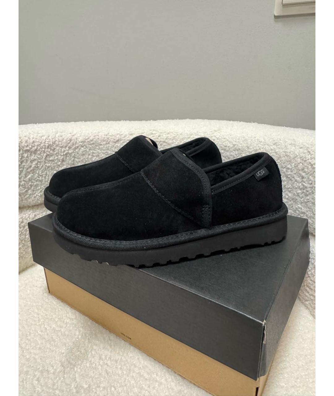 UGG AUSTRALIA Черные нубуковые ботинки, фото 8