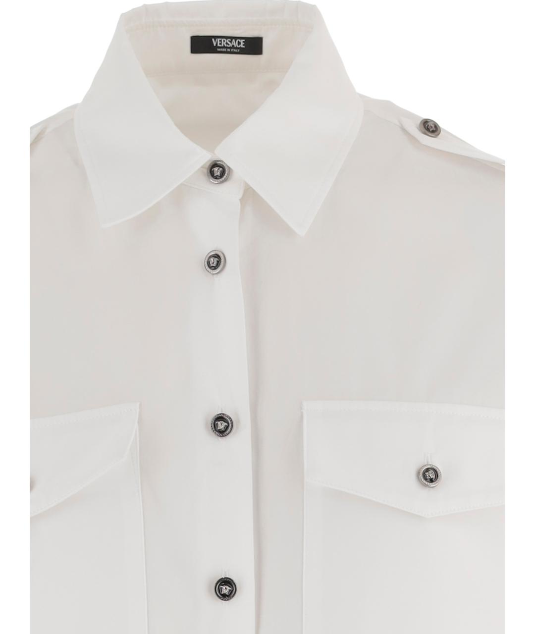 VERSACE Белая хлопковая рубашка, фото 3