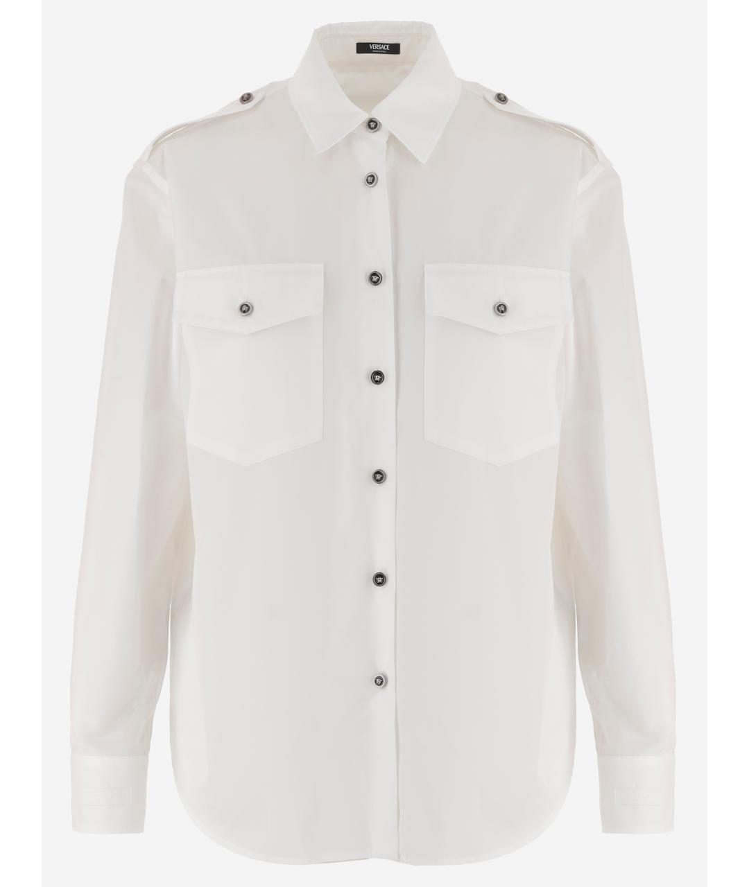 VERSACE Белая хлопковая рубашка, фото 1
