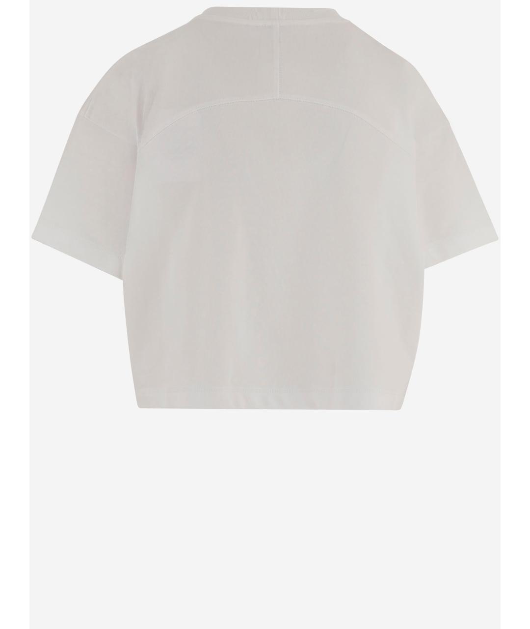 CASABLANCA Белая хлопковая футболка, фото 2