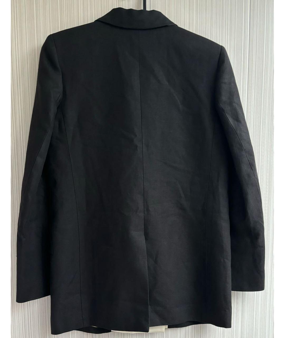 BLAZE MILANO Черный льняной жакет/пиджак, фото 2