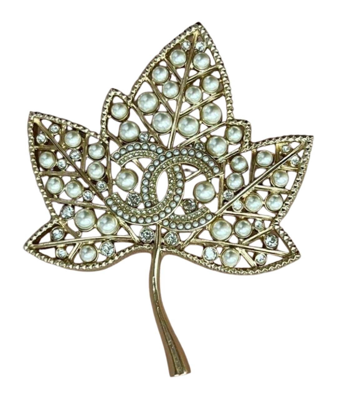 CHANEL Золотая металлическая булавка / брошь, фото 1