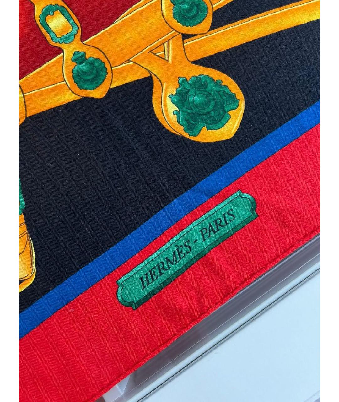 HERMES Мульти шелковый платок, фото 4