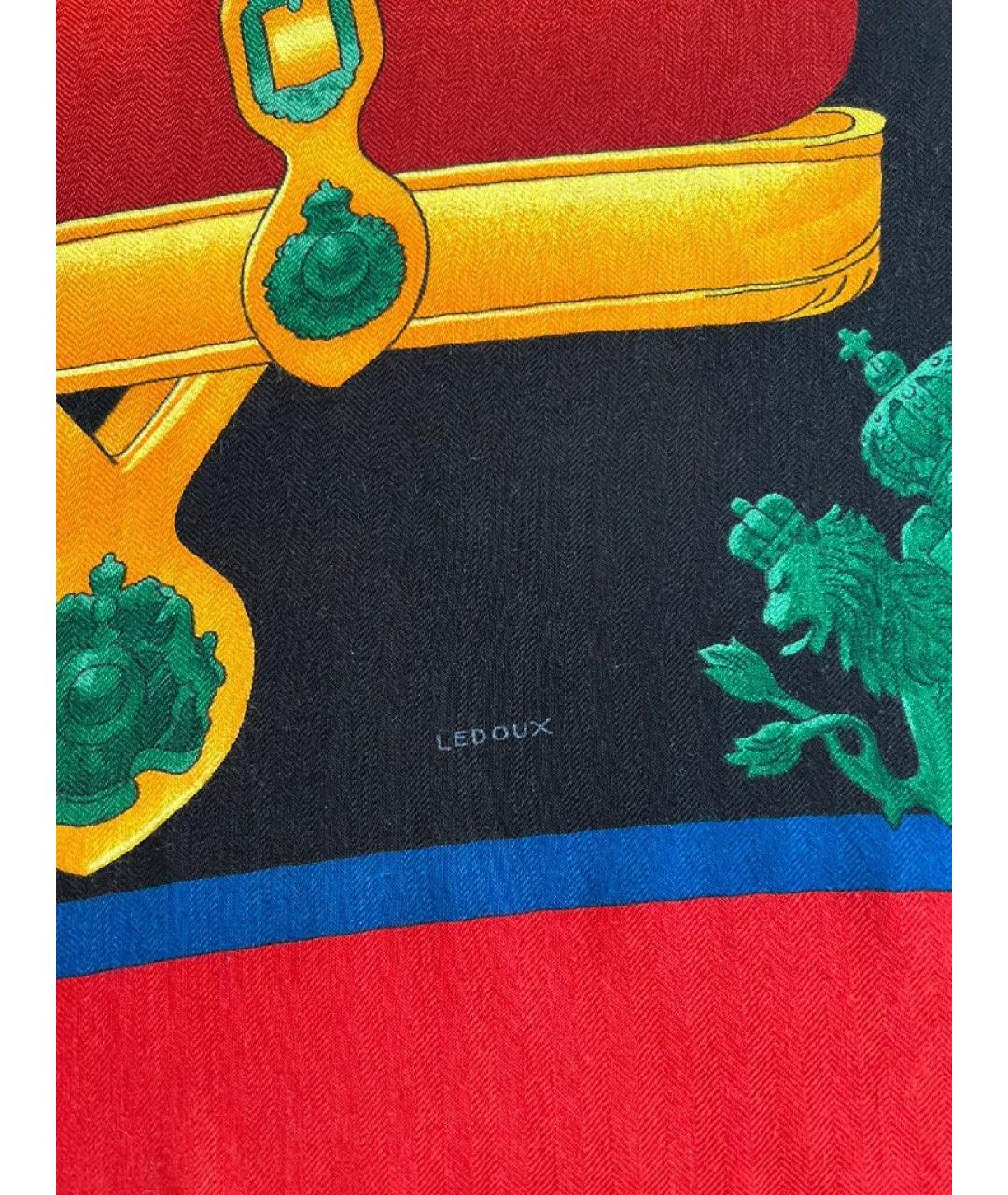 HERMES Мульти шелковый платок, фото 5