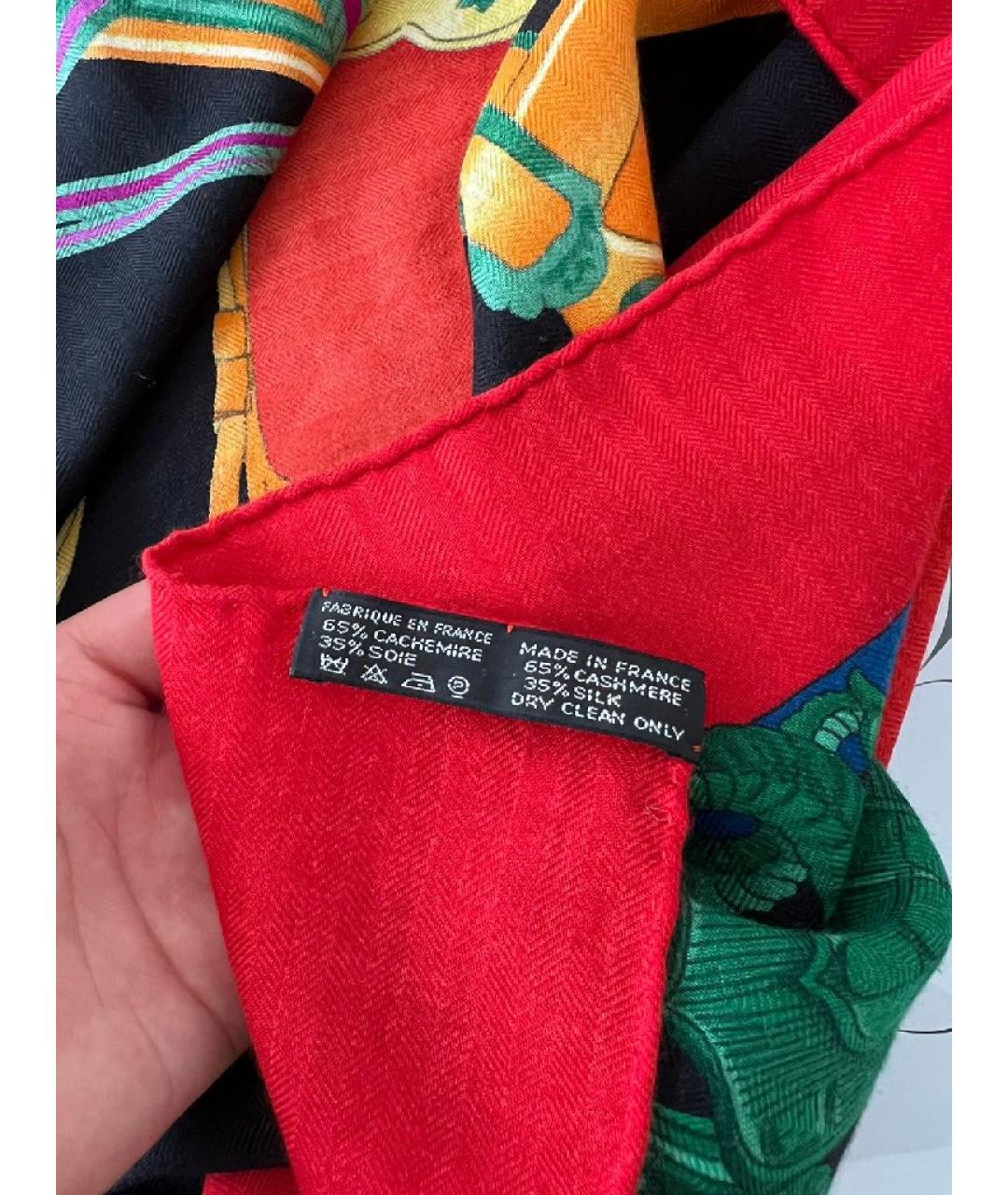 HERMES Мульти шелковый платок, фото 3