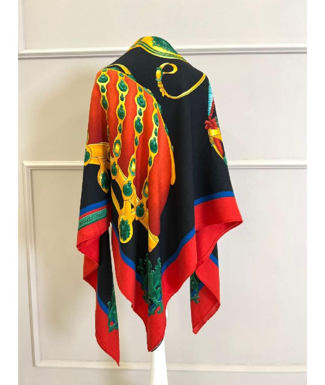 HERMES Мульти шелковый платок, фото 2