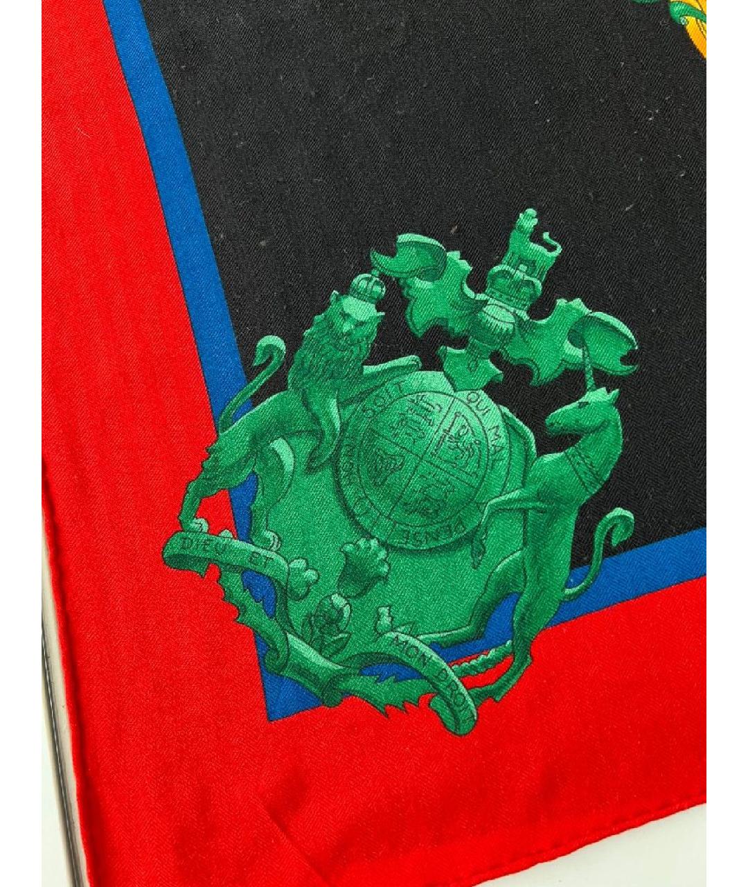 HERMES Мульти шелковый платок, фото 7