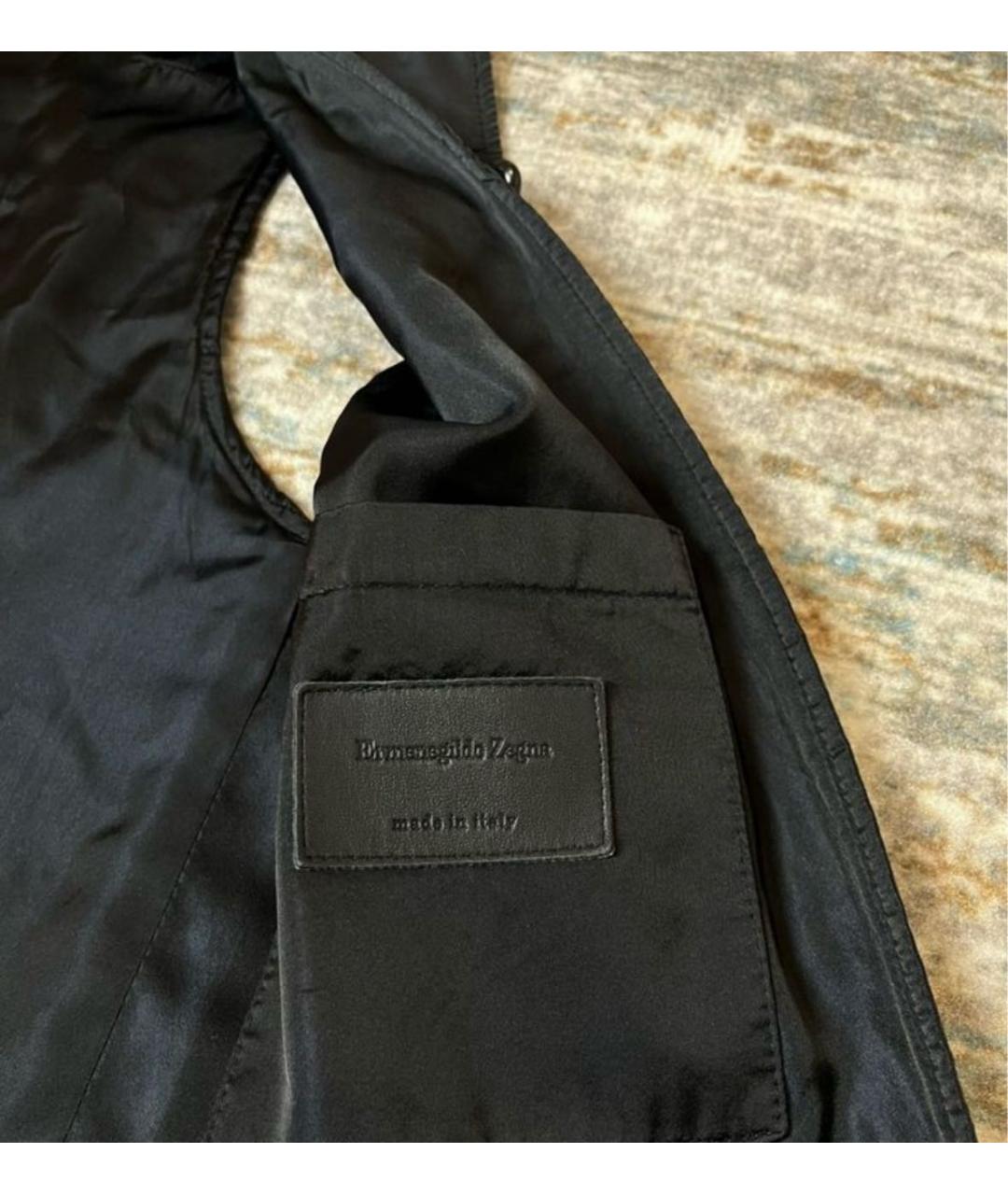 ERMENEGILDO ZEGNA XXX Черный тренч / плащ, фото 4