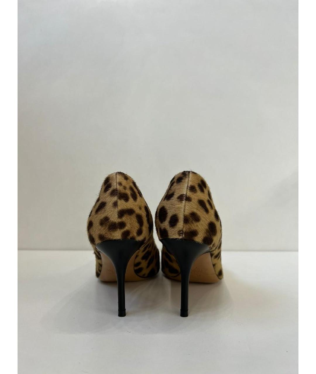 VALENTINO Коричневые текстильные туфли, фото 4