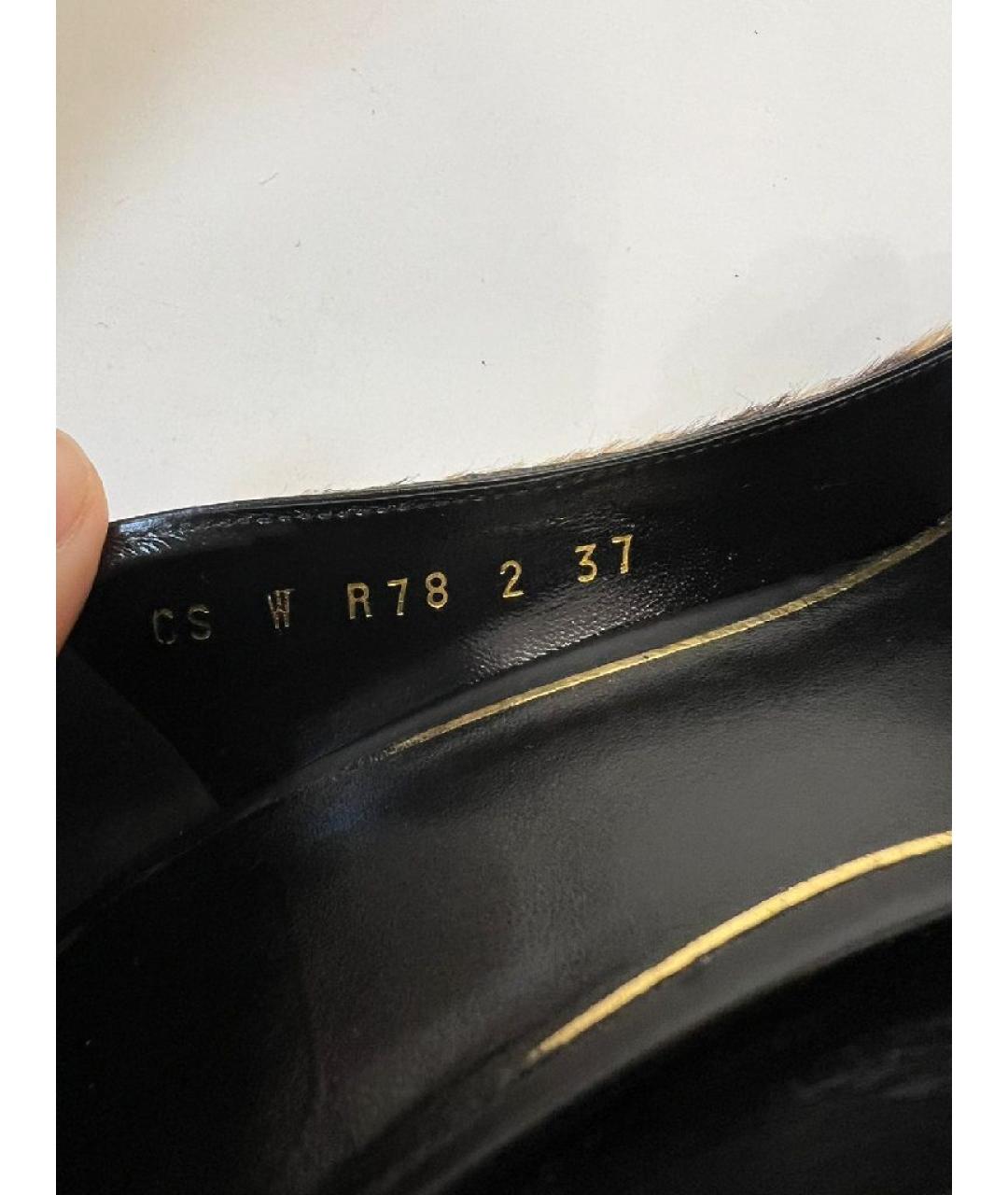 VALENTINO Коричневые текстильные туфли, фото 5