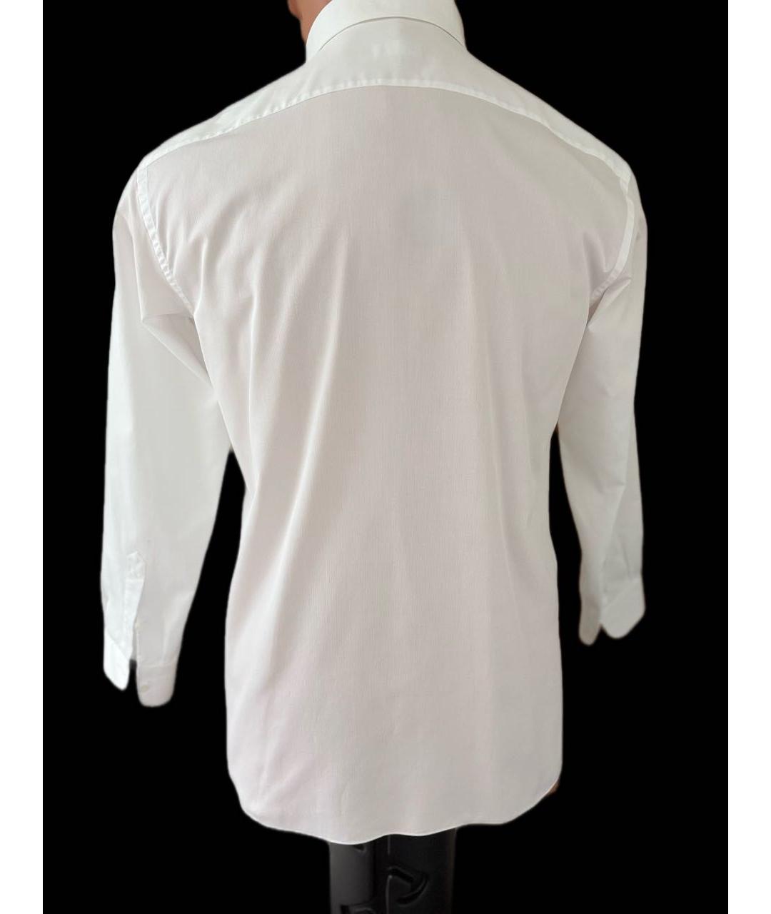 BRIONI Белая хлопковая классическая рубашка, фото 2